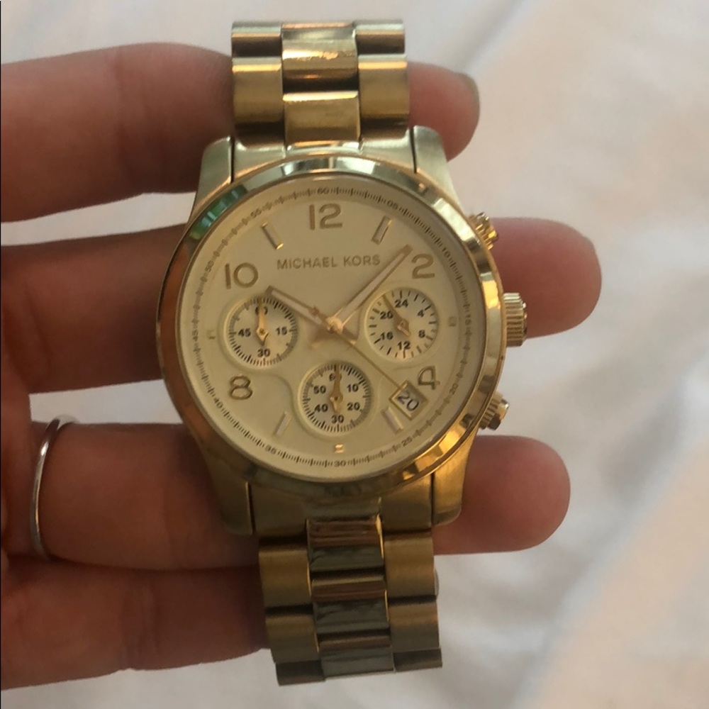 Gold Michael Kors watch
